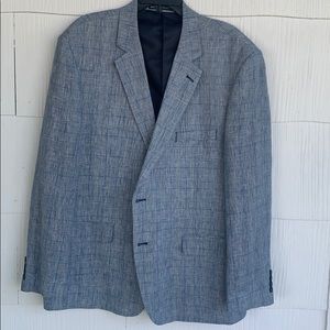 Jones New York- Men’s Blue Plaid sports Jacket